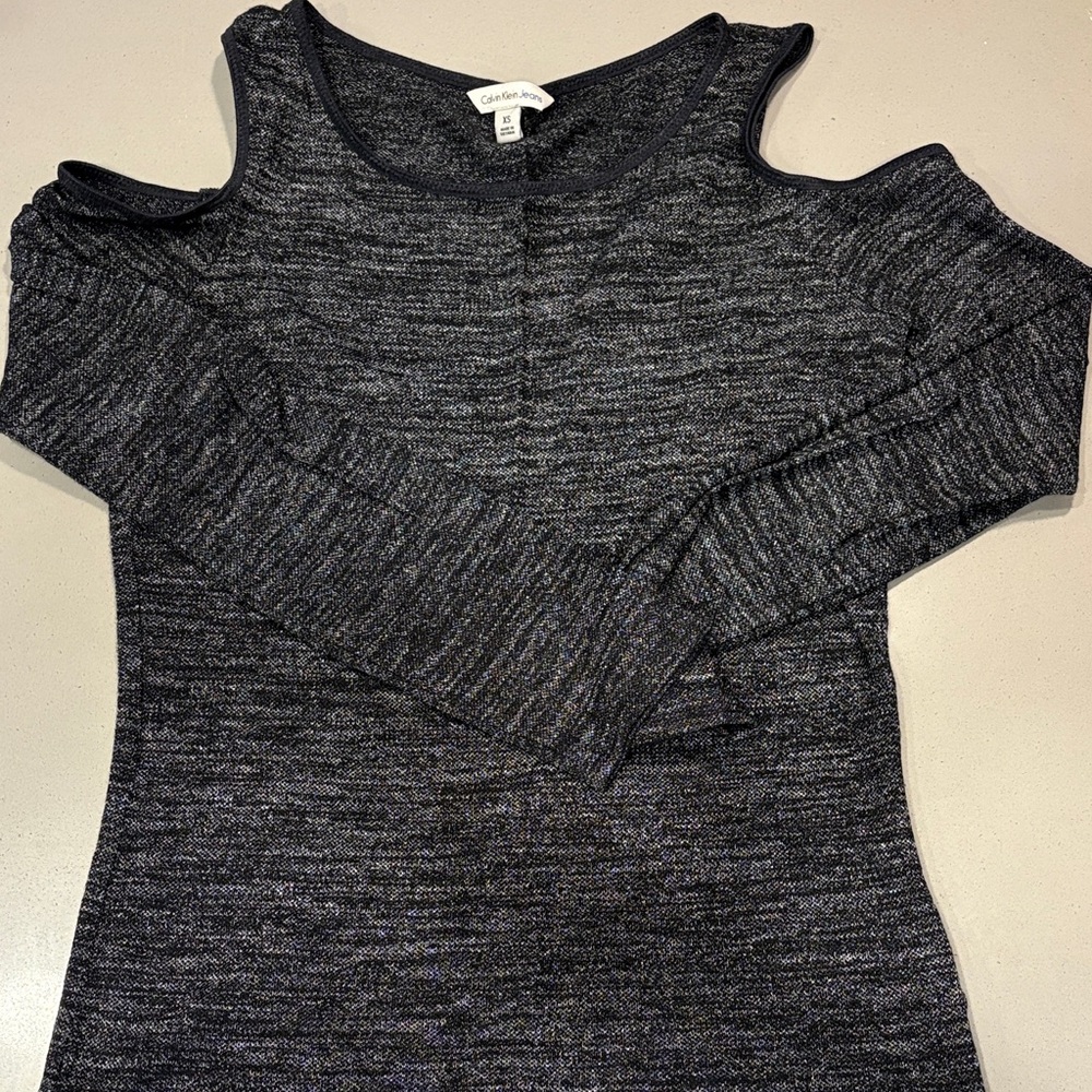 Calvin Klein Jeans Dark Gray Knit Top
